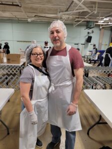 Sonia and Carlos at the Greater Chicago Food Depository